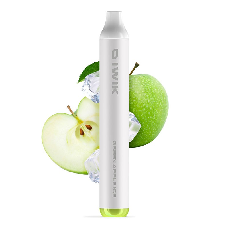 IWIK Green Apple Ice 400mAh Sigaretta Usa E Getta 600 Puff Smo King