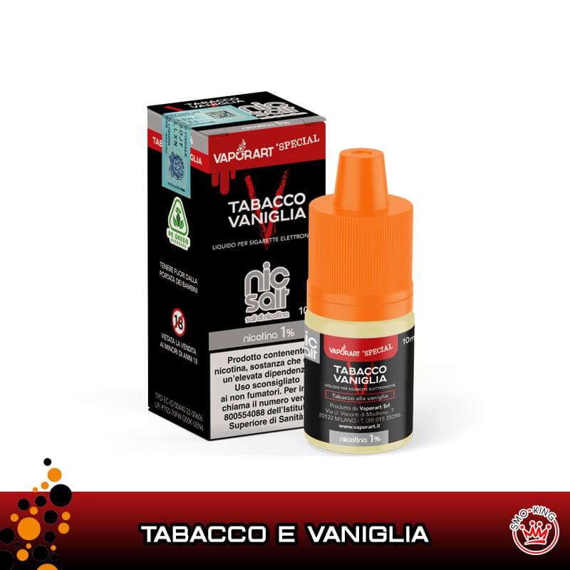 Tobacco Vaniglia Sali Di Nicotina Ml Vaporart