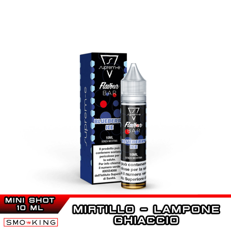 BLUEBERRY ICE Flavour Bar Mix Vape 10 10 Suprem E