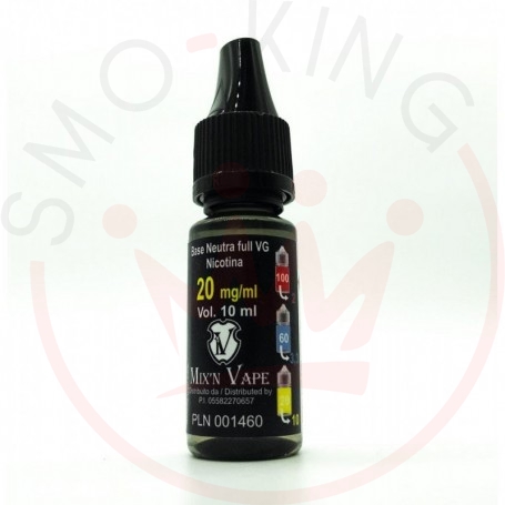 Liquido Base Ready To Mix Full VG Nicotina 20mg Flacone 10ml - Vaporoso