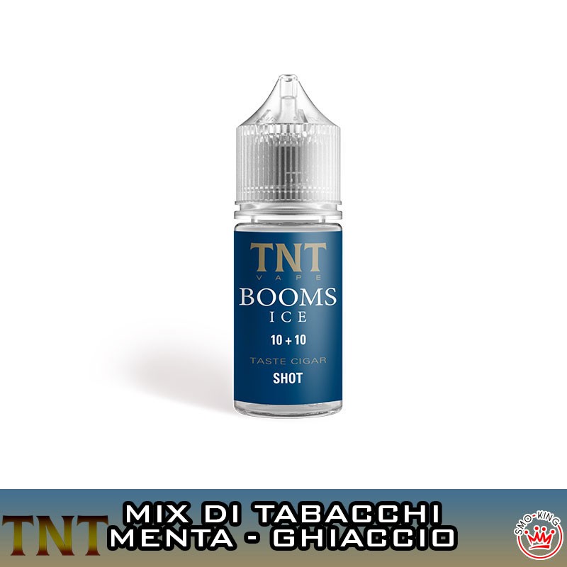 Booms Ice TNT Vape Liquido Pronto 10ml Tabacco Ghiaccio