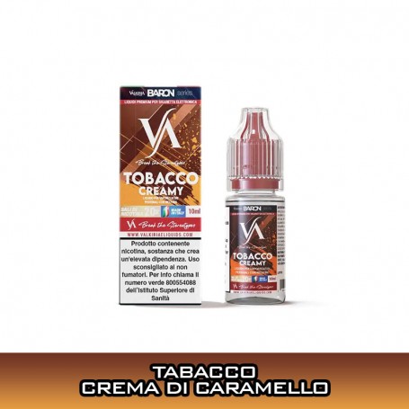 Tobacco Creamy Liquido Pronto Nicotina 10 ml Valkiria