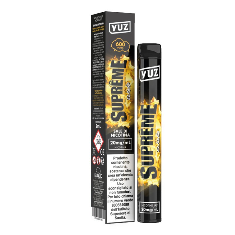 YUZ Supreme Premium Disposable Cigarette 600 Puff SmoKing