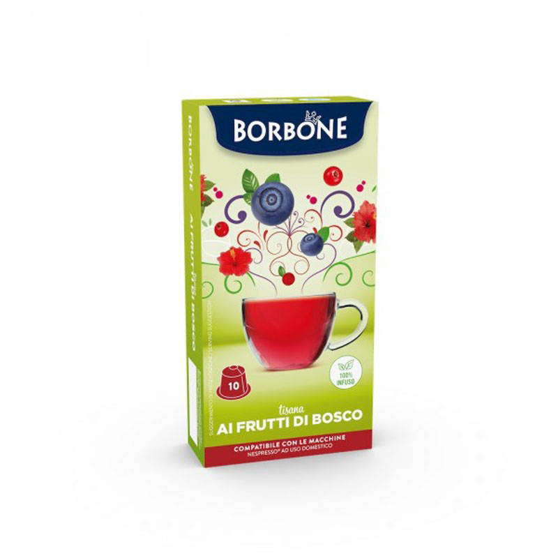 Capsule FRUTTI DI BOSCO Nespresso 10pz Caffè Borbone