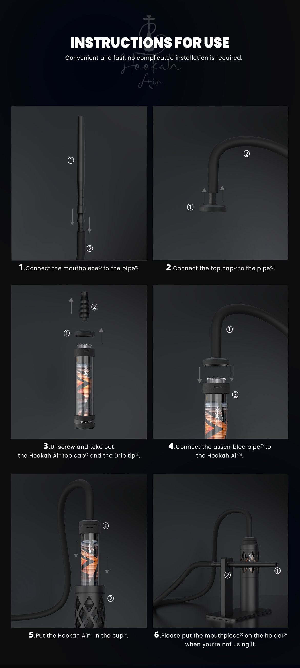 caratteristiche hookah dock