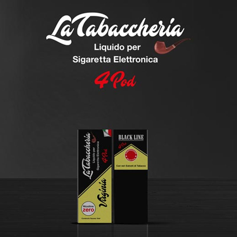 La Tabaccheria Black Line 4Pod Virginia 10ml Liquido TPD