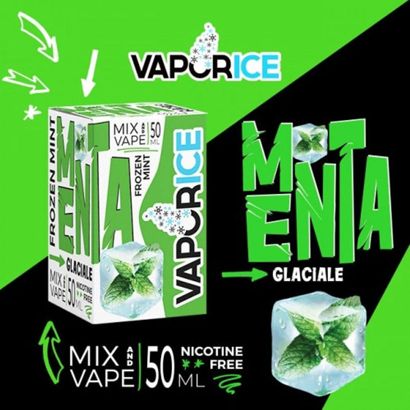 Vaporart Vaporice Menta Glaciale 50 ml Mix Liquido per Sigaretta Elettronica